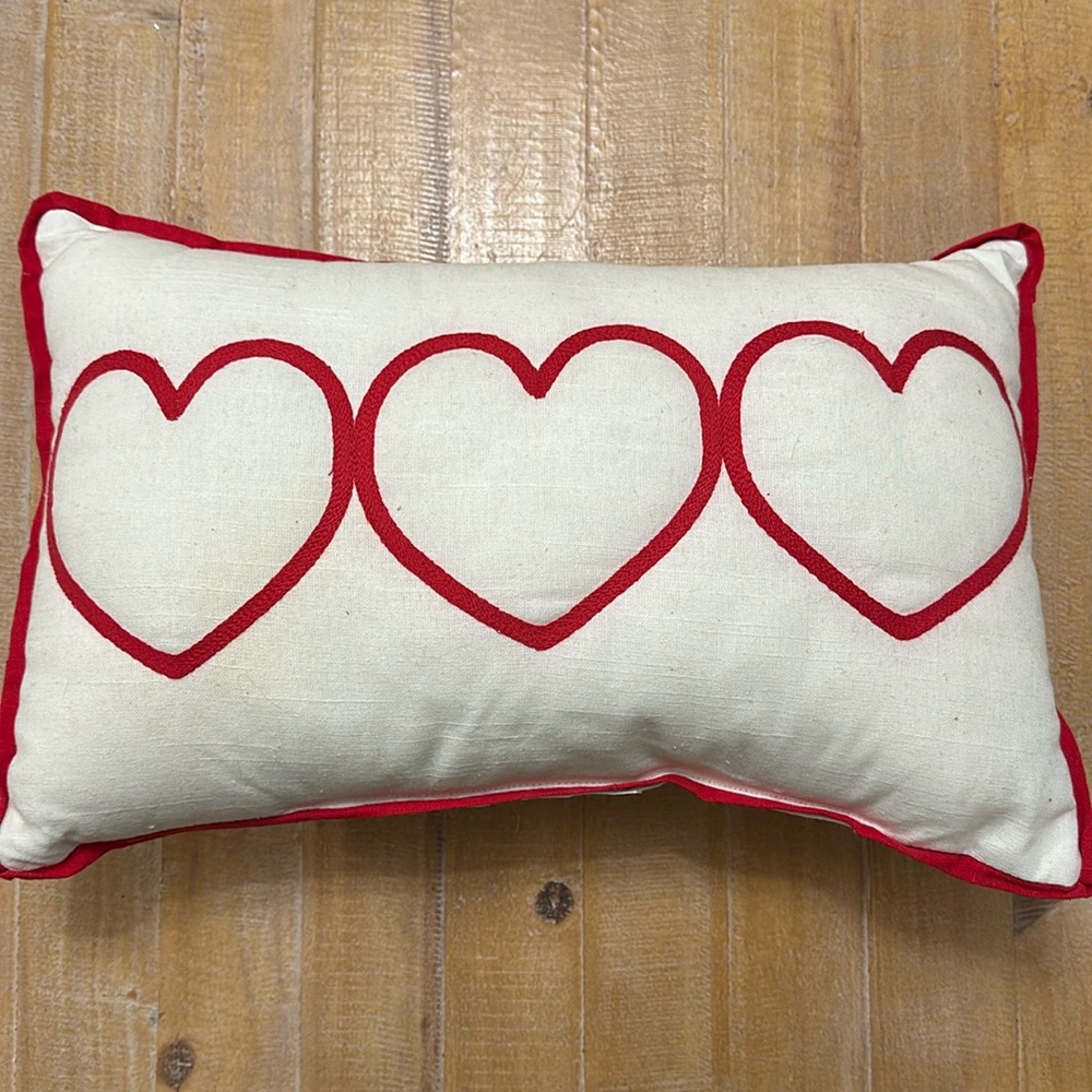 Target Three Hearts Valentine’s Day Pillow